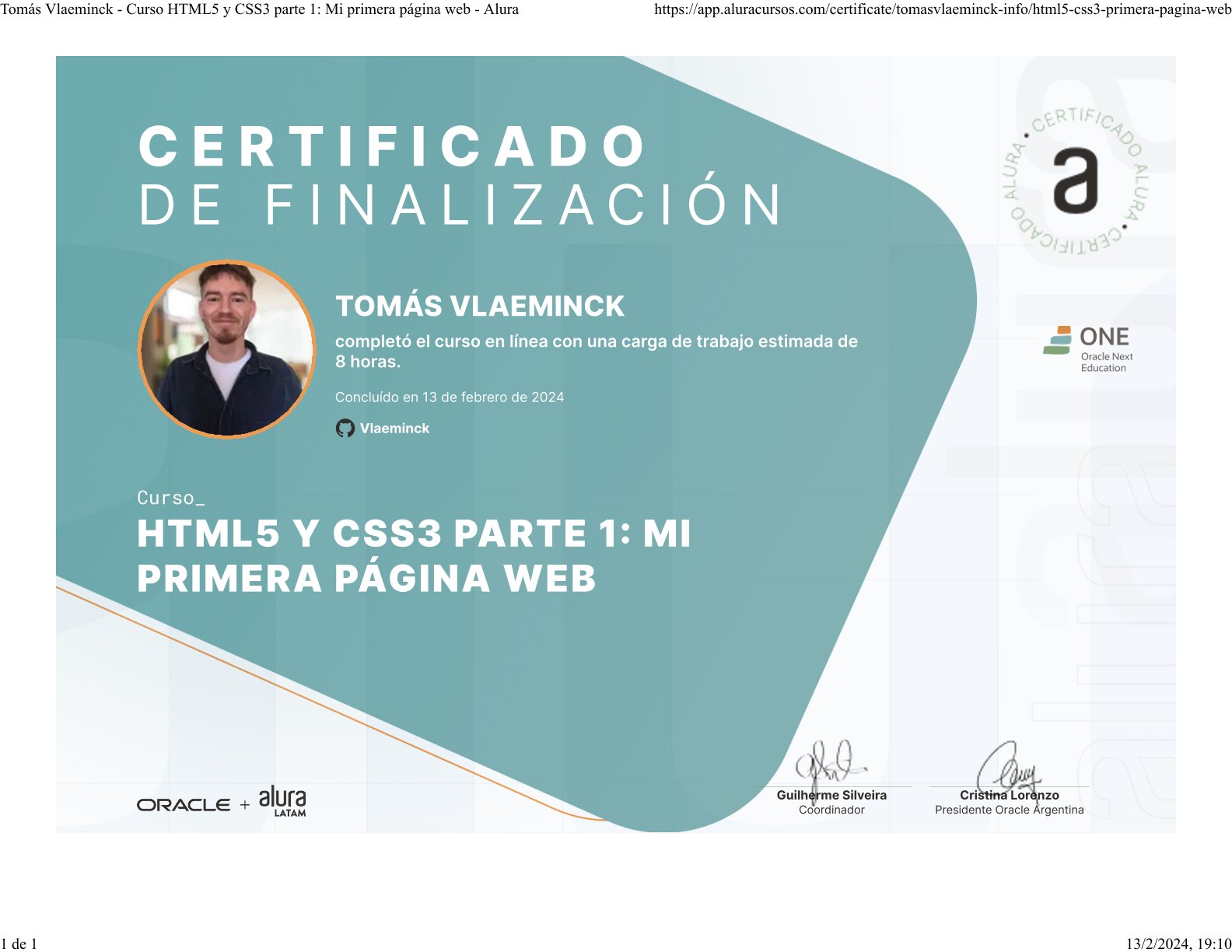 Certificado